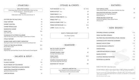 Del frisco%27s charlotte menu - Charlotte, NC 28210, US; Phone: 704-552-5502 ... Del Frisco's Double Eagle Steak House. Close. Close. ... Check with the restaurant for accurate menus, menu items and ... 